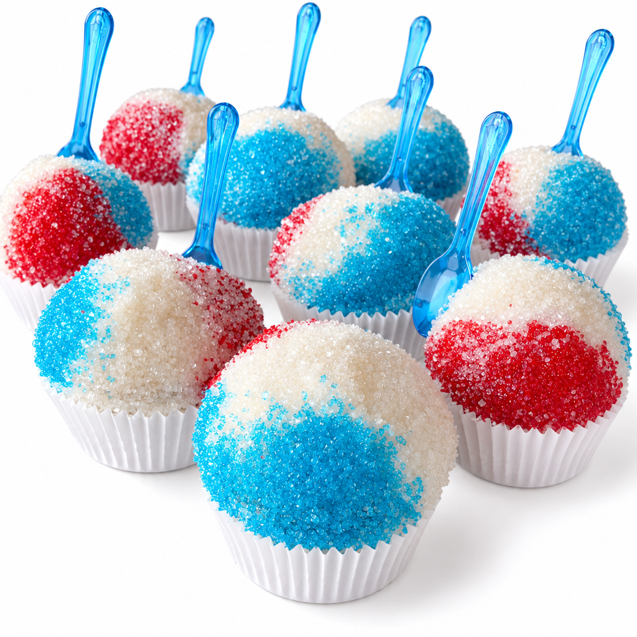 Snow Cone Cupcakes